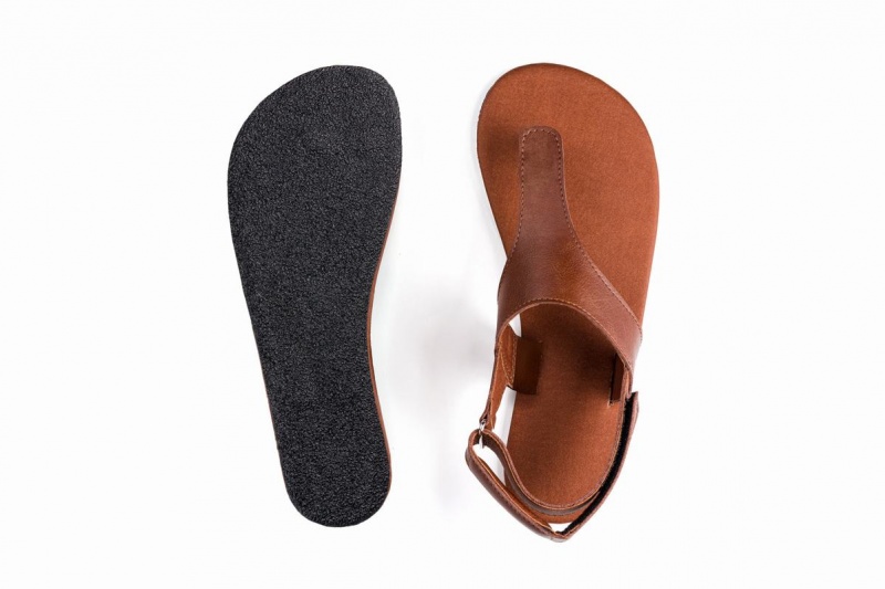 Dámské Sandály Ahinsa Simple Barefoot Hnědé | XYD8623HY