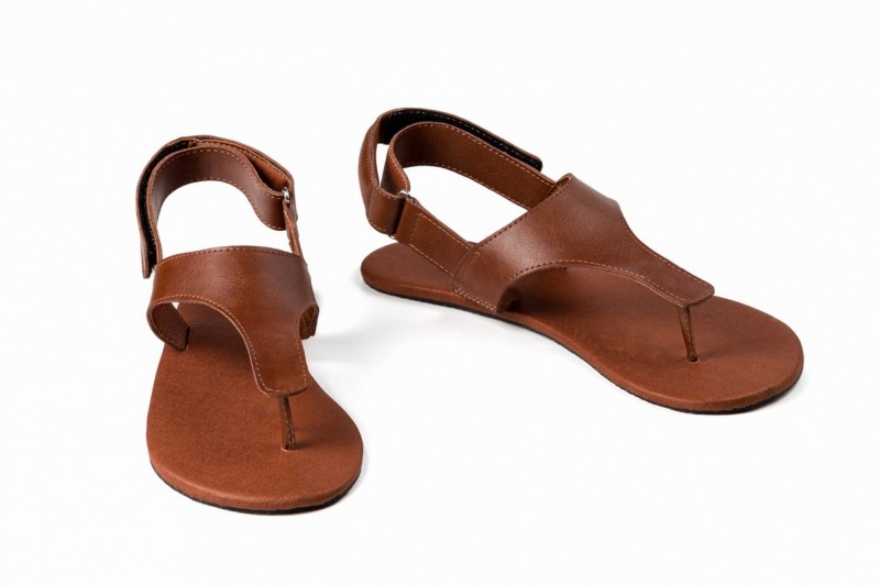 Dámské Sandály Ahinsa Simple Barefoot Hnědé | XYD8623HY