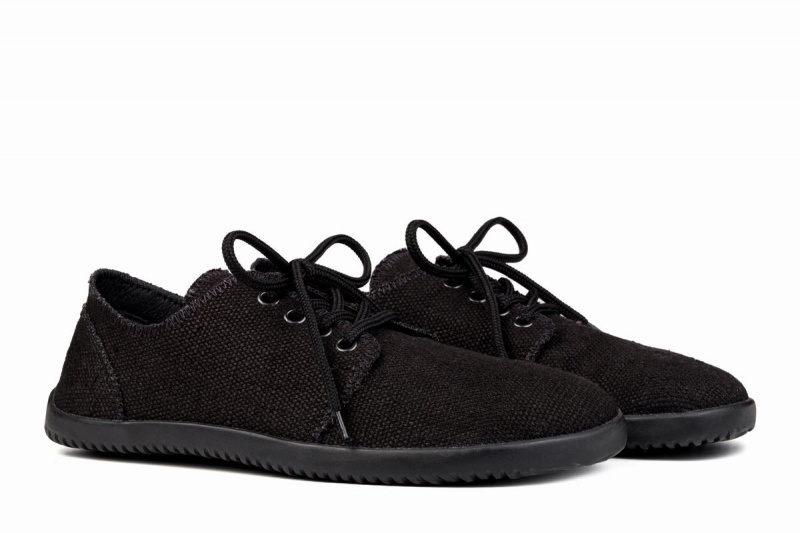 Pánské Boty Casual Ahinsa Bindu 2 Hemp Barefoot Černé | FMT1449LG