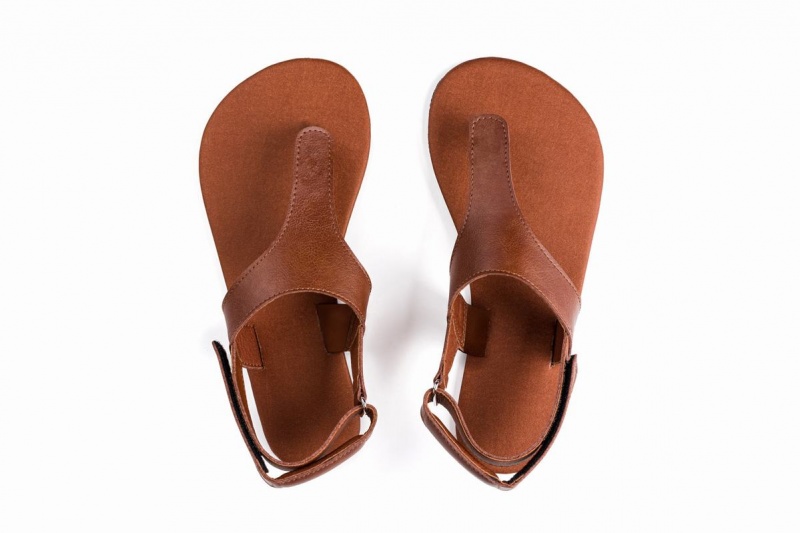 Pánské Sandály Ahinsa Simple Barefoot Hnědé | EEJ7880DG