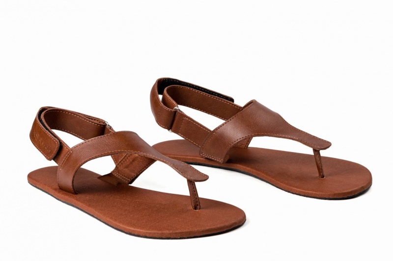 Pánské Sandály Ahinsa Simple Barefoot Hnědé | EEJ7880DG