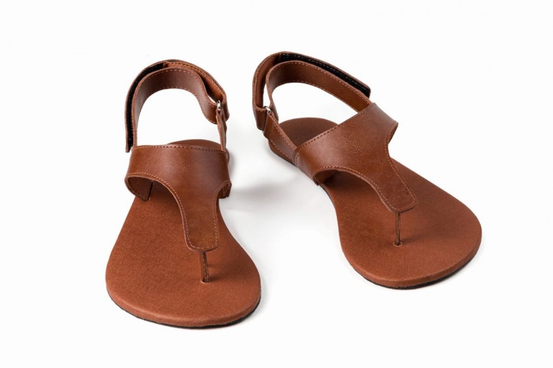 Pánské Sandály Ahinsa Simple Barefoot Hnědé | EEJ7880DG