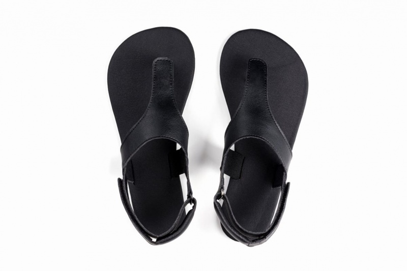 Pánské Sandály Ahinsa Simple Barefoot Černé | IML3293NT