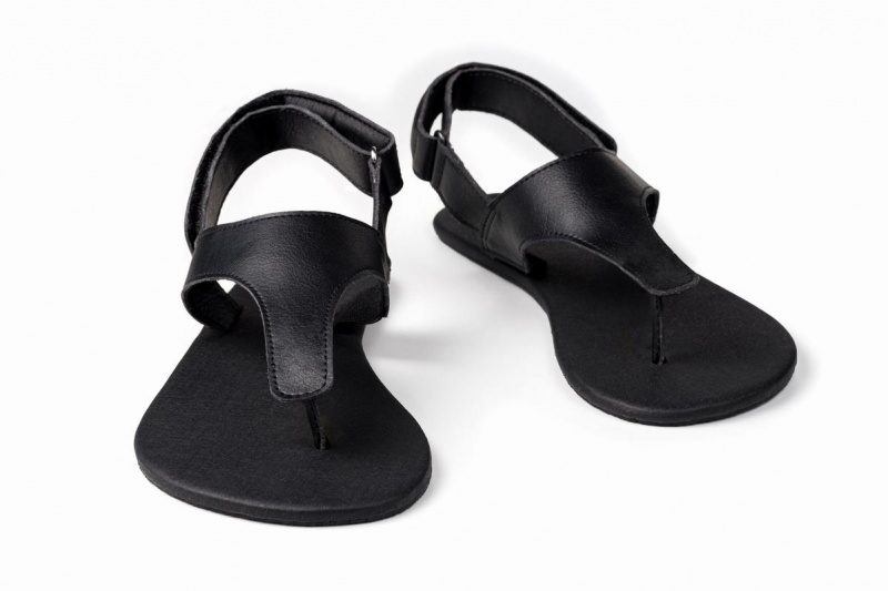 Pánské Sandály Ahinsa Simple Barefoot Černé | IML3293NT